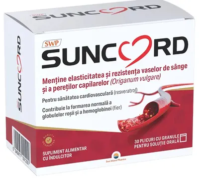 Suncord, 30 plicuri , Sun Wave Pharma