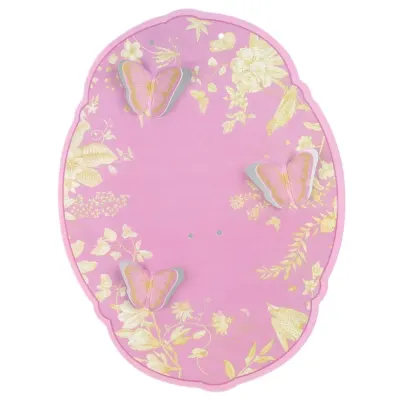 Suport vintage rotund pentru flori - roz (set 10 buc) - 21x28cm - Default Title