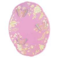 Suport vintage rotund pentru flori - roz (set 10 buc) - 21x28cm - Default Title