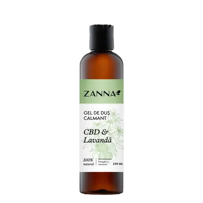 Gel de dus calmant cu CBD si lavanda, 250ml, Zanna