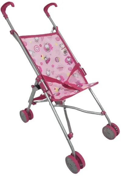 Cărucior pentru păpuși Moni Toys - Kaya, roz