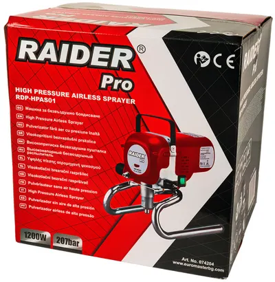 Pulverizator de vopsea airless Raider - Pro, RDP-HPAS01, 1200W, 207 bar