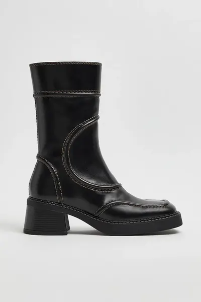 Miista botine cu toc pentru femei din piele Malene
