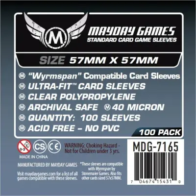 Mayday Wyrmspan Compatible Sleeves - 57x57mm