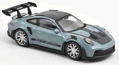 Model de colecționar NOREV Modern: Mașini - Porsche 911 GT3 RS, Meissen Blue/Black Jet-car, 2022
