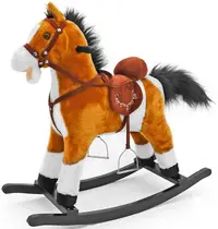 Jucarie balansoar Milly Mally - Calut Mustang, maro deschis