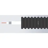 Tub flexibil precablat 16mm RG6/U 100m – cablu coaxial triplu ecranat