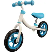 Bicicleta fara pedale pentru copii Baby Bliss cu stickere cadou, 10 inch, alb