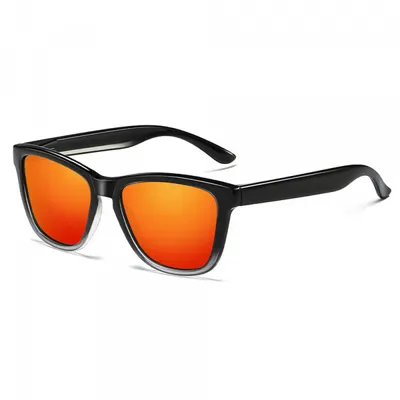 Ochelari De Soare Barbati Techsuit 0717, Polarizati, Protectie UV, Negri Rosii