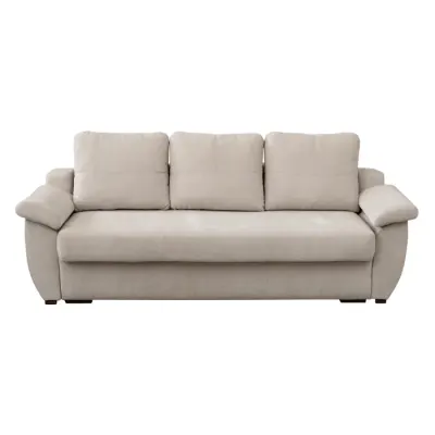 Canapea extensibila HAVANA, 3 locuri, cu arcuri si lada depozitare, bej, 240x100x100 cm