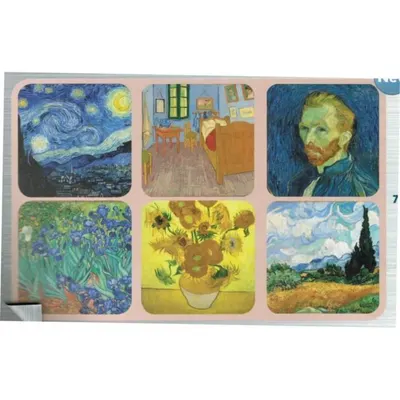 Set suport pahare - Vincent Van Gogh - diverse modele