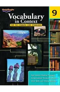 Vocabulary in Context for the Common Core Standards: Reproducible Grade 9