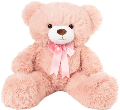 Jucărie de pluș Amek Toys - Ursuleț roz, 70 cm