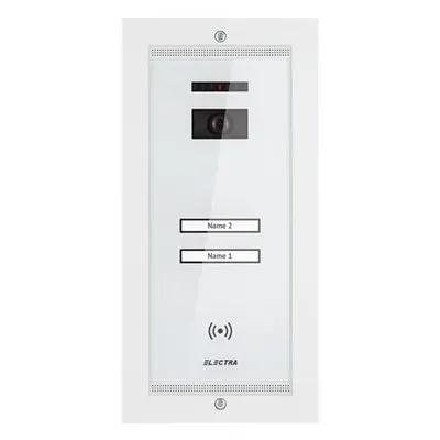 Videointerfon de exterior Electra Smart VPM.2SR02.ELW04, 2 familii, aparent, 4 fire