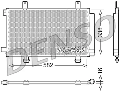 Condensator climatizare (cu uscator) potrivit FIAT SEDICI; SUZUKI SX4 1.5-2.0D 06.06