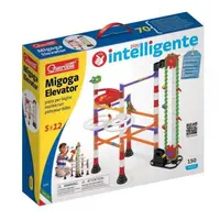 Joc de construcție educativ Migoga Marble Run Elevator, 5+ ani, Quercetti Q06576