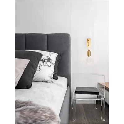 Plafoniera VEDA Brass Metal & Sticla clara LED G9 1x6 Wat 230 Volt IP20 Fara bec