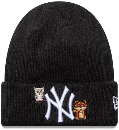 Căciulă de iarnă pentru copii New Era - MLB Icon New York Yankees, negru
