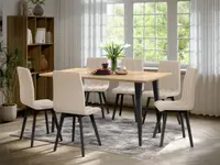 Set Masa Sorento + 6 Scaune Karma Crem