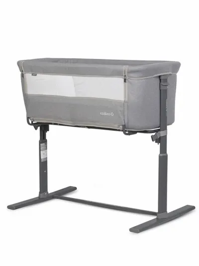 Patut Co-Sleeper 2 in 1 pentru copii Colibro Nap Bassinet, cu saltea inclusa, inaltime reglabila pe 9 nivele si unghi de inclinare de 30 de grade, dimensiuni 90 x 58 cm, Dove