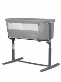 Patut Co-Sleeper 2 in 1 pentru copii Colibro Nap Bassinet, cu saltea inclusa, inaltime reglabila pe 9 nivele si unghi de inclinare de 30 de grade, dimensiuni 90 x 58 cm, Dove