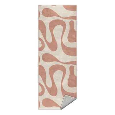 Covor tip traversă roz lavabil 80x200 cm Strawberry Latte – Mila Home