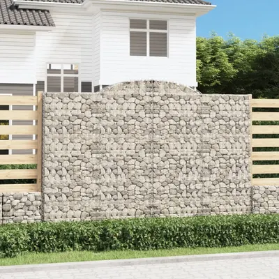 Gossi cos gabion arcuit, 300x30x200/220 cm, fier galvanizat