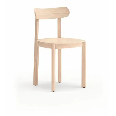 Scaun de dining în culoare naturală cu aspect de lemn de frasin Nara – Teulat