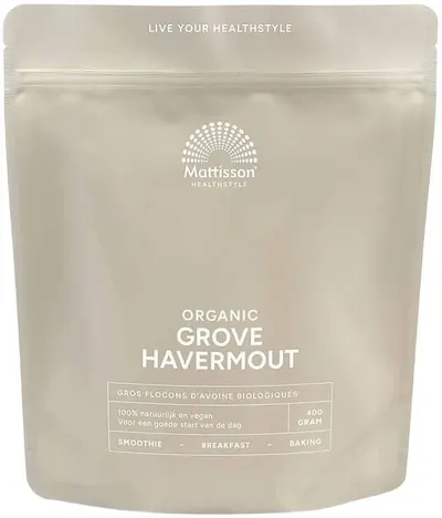 Organic Grove Oatmeal, 400 g, Mattisson Healthstyle