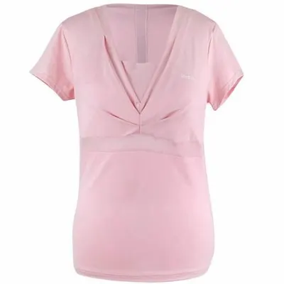 Tricou sport k28904 cu mânecă scurtă roz damă