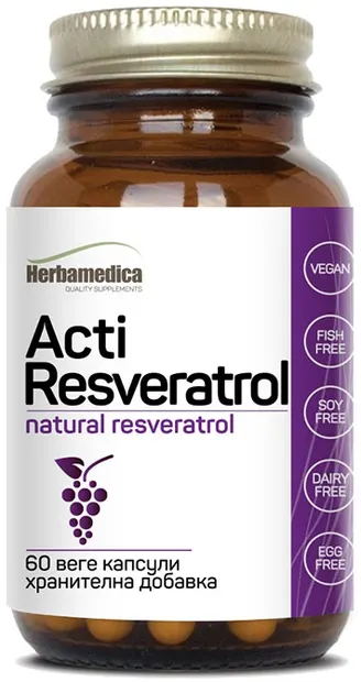 Acti Resveratrol, 200 mg, 60 capsule, Herbamedica