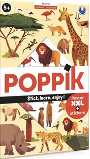 Poster cu stickere Poppik - Savannah