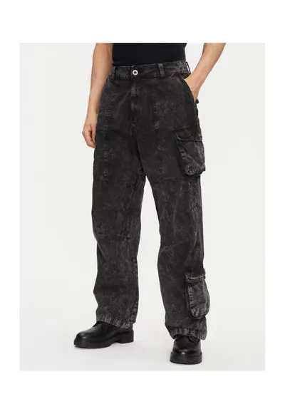 Pantaloni barbati 156212 - Bumbac - Negru - Negru