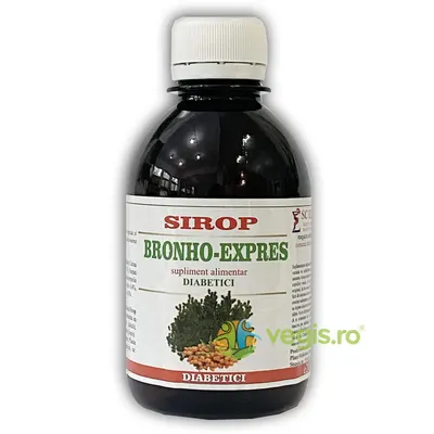 Sirop Bronho-Expres (Antitusiv, Expectorant) pentru Diabetici 200ml