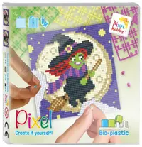 Mozaic cu ramă Pixelhobby - Vrăjitoare, Kit Pixel Clasic