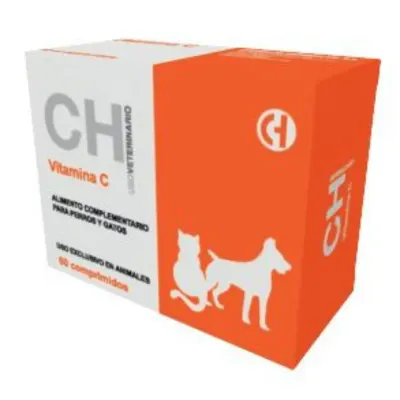 CHEMICAL IBERICA Vitamina C, supliment multivitamine câini, comprimate CHEMICAL IBERICA Vitamina C, XS-XL, supliment multivitamine câini și pisici, cutie, 60 comprimate