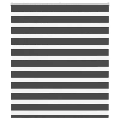 Gossi jaluzea tip zebra neagra latime tesatura 130,9 cm poliester