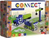 Mini constructor 3 in 1 Trefl Connect - Camion/Șantier, 281 de piese