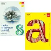 Pachet cartea mea de gramatica si caiet de romana clasa a 8-a