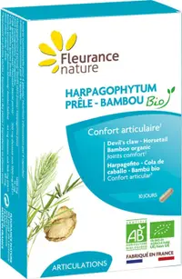 Gheara diavolului bio, coada-calului și bambus, 40 capsule, Fleurance Nature