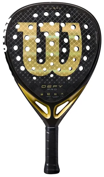 Rachetă de padel Wilson - Defy PRO V1, negru/auriu