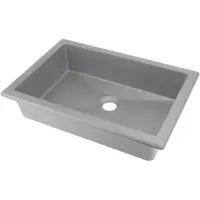 Lavoar incastrat compozit gri Deante Correo, dreptunghiular, 50 cm
