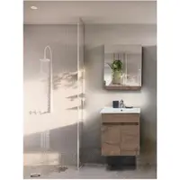 Set mobilier baie Mona suspendat 3 piese nuc 65 cm