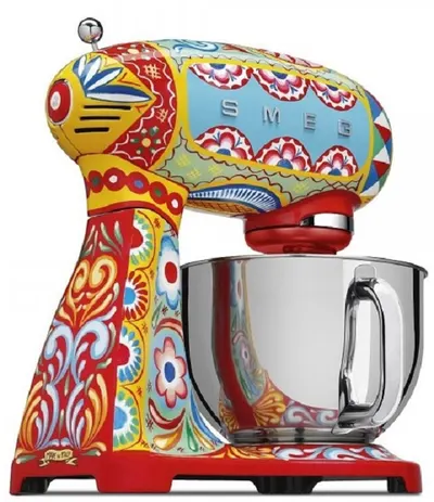 Mixer planetar Smeg - SMF03DGEU, 800W, 10 viteze, multicolor, Dolce & Gabbana