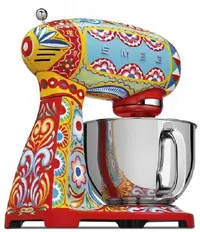Mixer planetar Smeg - SMF03DGEU, 800W, 10 viteze, multicolor, Dolce & Gabbana
