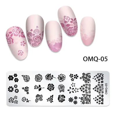 Matrita Metalica Nail Art - OMQ-05
