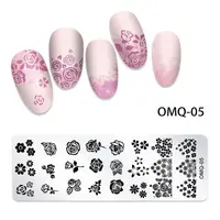 Matrita Metalica Nail Art - OMQ-05