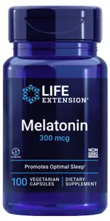 Melatonin, 300 mcg, 100 capsule, Life Extension