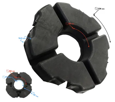 Suport disc frana spate, pentru Volcano 50