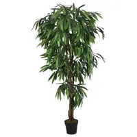 Gossi arbore de mango artificial 300 de frunze 80 cm verde